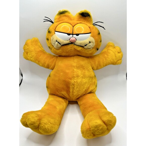 Vintage Garfield Plush Creations by Dakin & Co 1978 1981 Large Orange Cat 18” - Picture 3 of 11